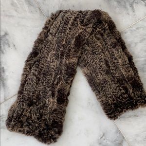Genuine fur scarf/wrap